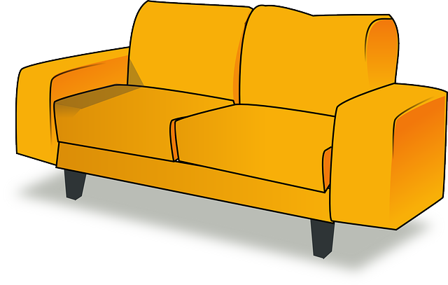 ilustrace gauče